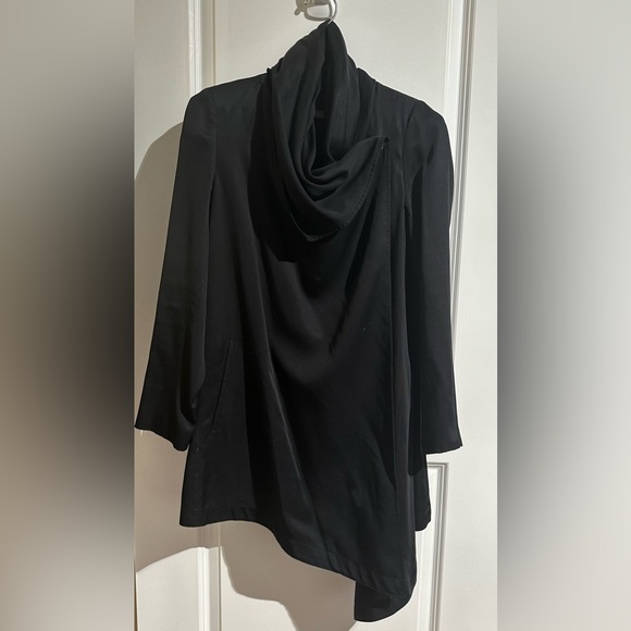 Allsaints black asymmetrical raglan - Picture 3 of 4